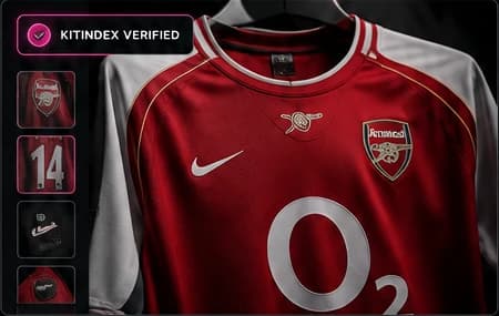Detaljer från en fotbollströja som illustrerar KitIndex-dokumentation
